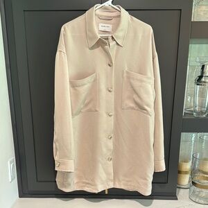 Aritzia Cream Button Down Shirt